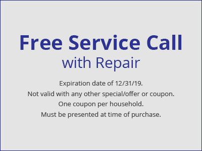 Free service call with repair